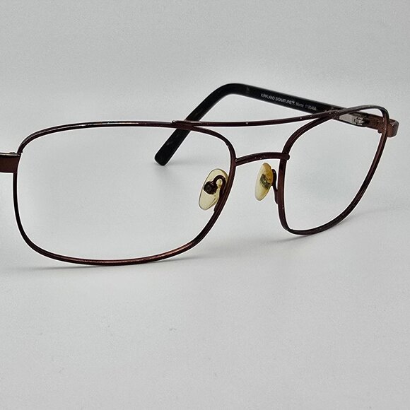 *SOLD* Kirkland Signature Monte 1180458 Brown Aviator Eyeglasses Frame w/ Case - Picture 7 of 15